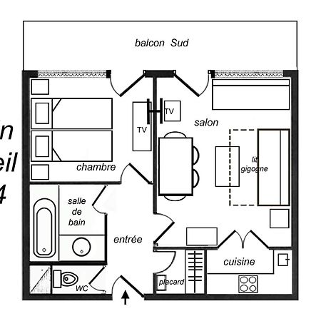 Appartement Ensoleille Avec Tv, Proche Pistes Et Commerces, Residence Plein Soleil, Les Allues - Fr-1-182-18 Méribel Eksteriør bilde